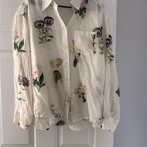 Floral Button-Up Shirt